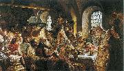 Konstantin Makovsky Boyar wedding feast oil painting
